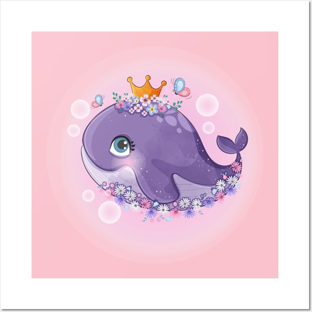 cute baby whale Wall Art by marleks